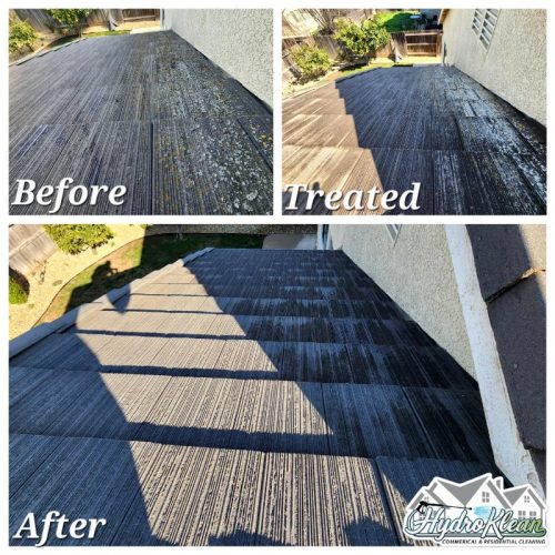 Softwashing roof cleaning Merced 8