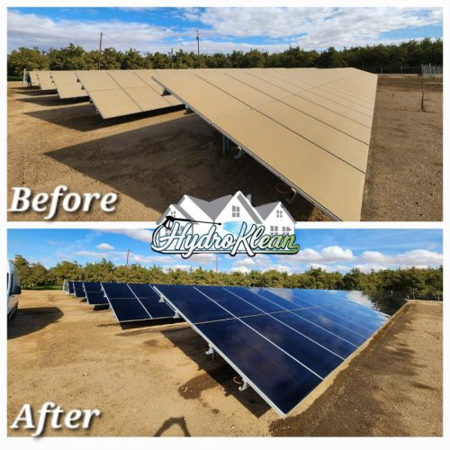 Solar Farm Solar Cleaning